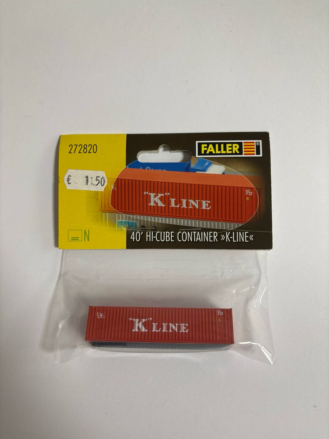 Faller 272820 - 40&#39; HI-CUBE Container &quot;K-line&quot;