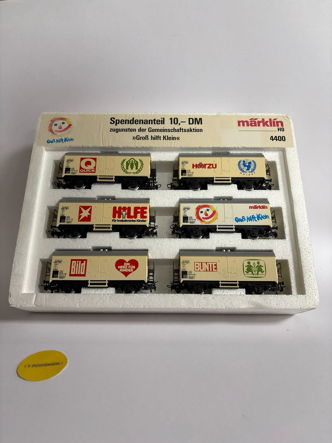 Märklin 4400 - Goederenwagenset DB &quot;Gross hilft Klein&quot; H0