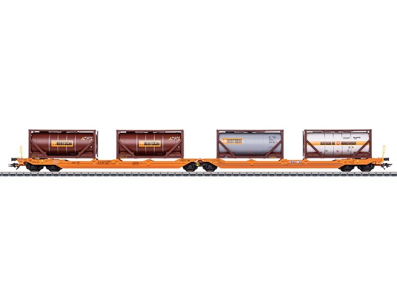 Märklin 47471 - Dubbele kuilwagon Sdggmrss