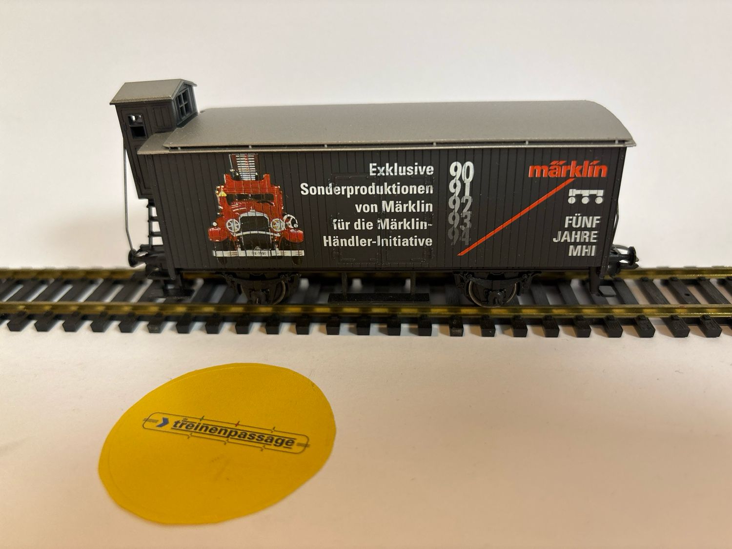 Märklin 31979 - Gesloten goederenwagen met remmershuis &quot;5 jahre MHI&quot; MHI