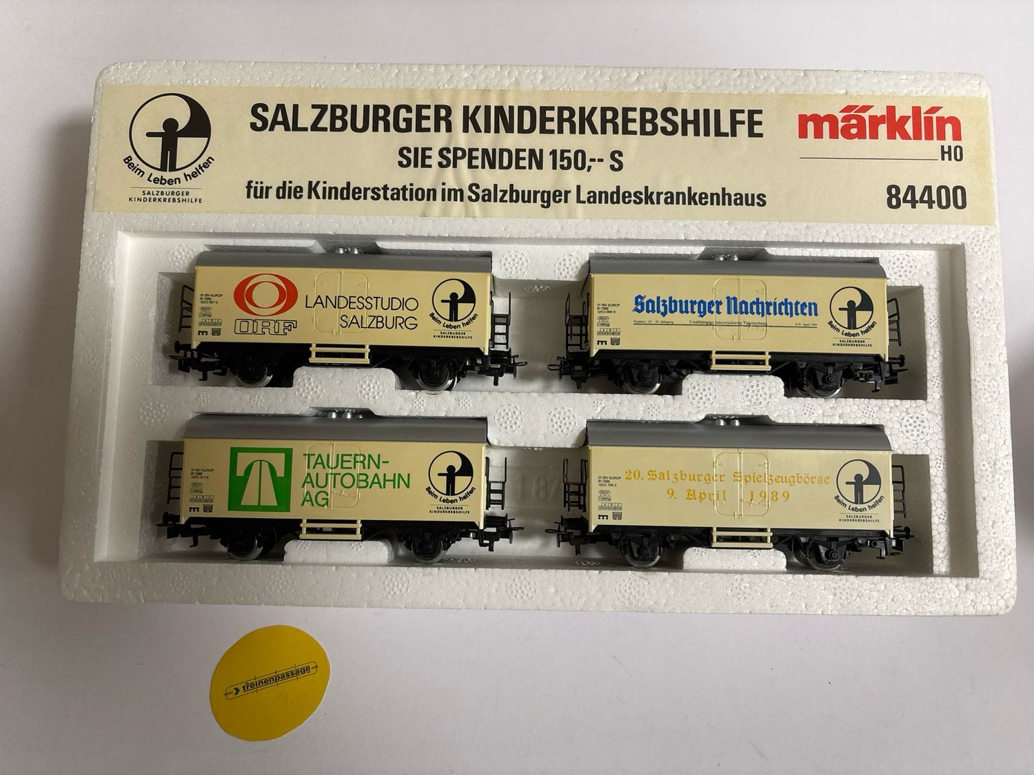 Märklin 84400 -  Wagenset 4-delig &quot;Kinderkrebshilfe&quot;