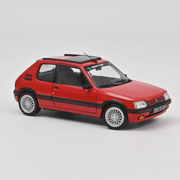 Norev 1:18 - Peugeot 205 GTI 1.9 PTS deco 1991 Vallelunga Red