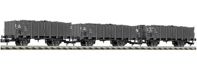 Fleischmann 821209 - 3-teiliges Set Kohlewagen der NS (N)