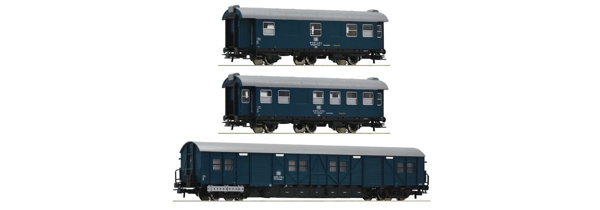 Roco 67198  - 3-tlg. Set: Bauzugwagen, DB