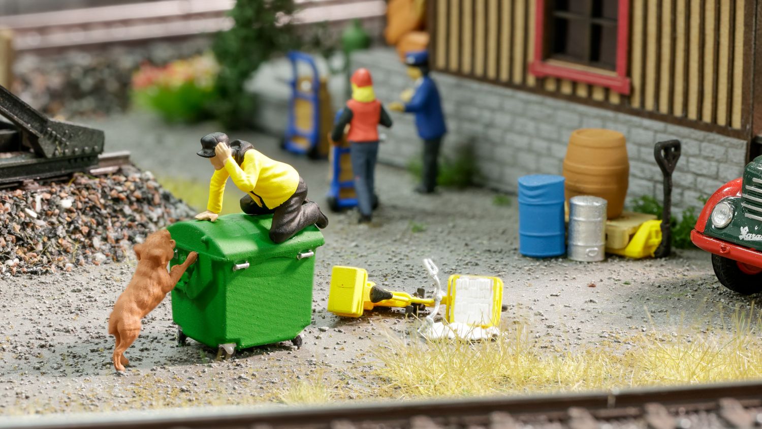 Noch 16610 - Funny-Scenes  &quot;Kijk uit hond&quot; H0