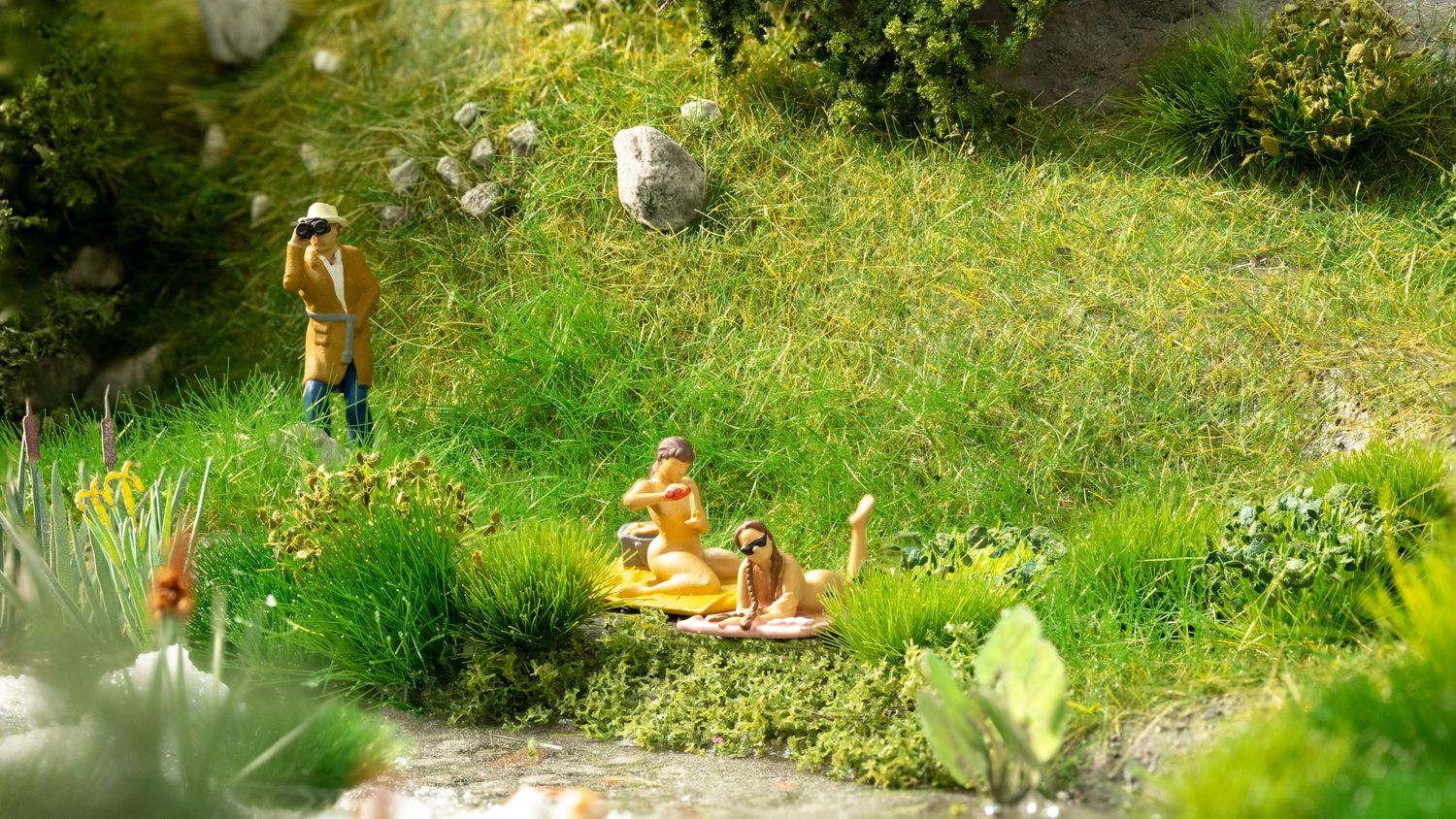 Noch 16607 - Funny-Scenes &quot;Glurende Tom&quot; H0