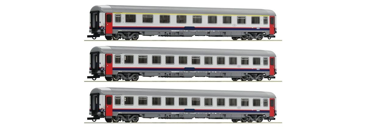 Roco 74063 - 3-tlg. Set: Eurofima-Wagen, SNCB