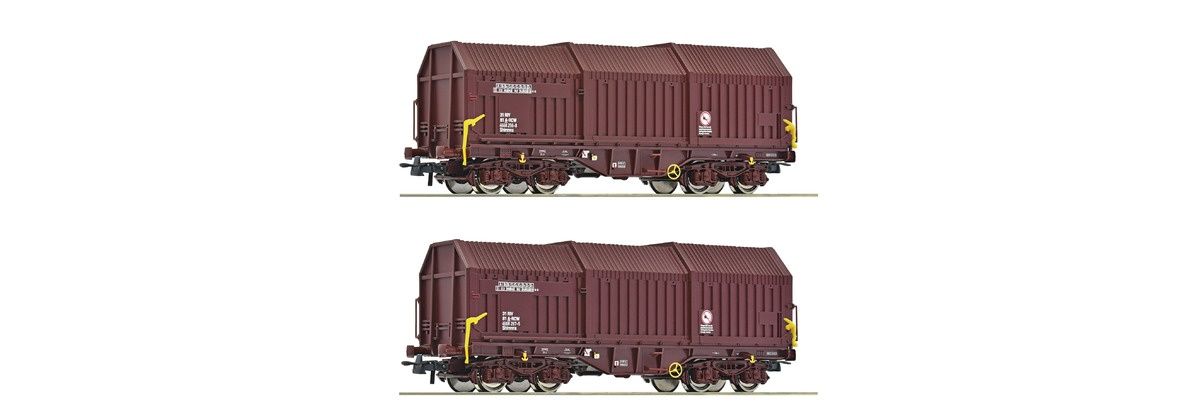 Roco 6600132 - 2-tlg. Set: Teleskophaubenwagen, ÖBB