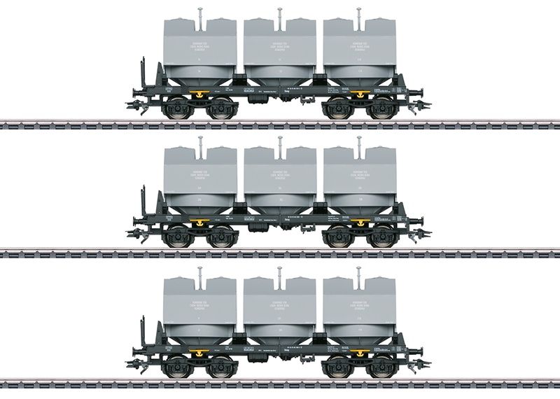 Märklin 48263 - Set kalkkuipwagens Slmmp