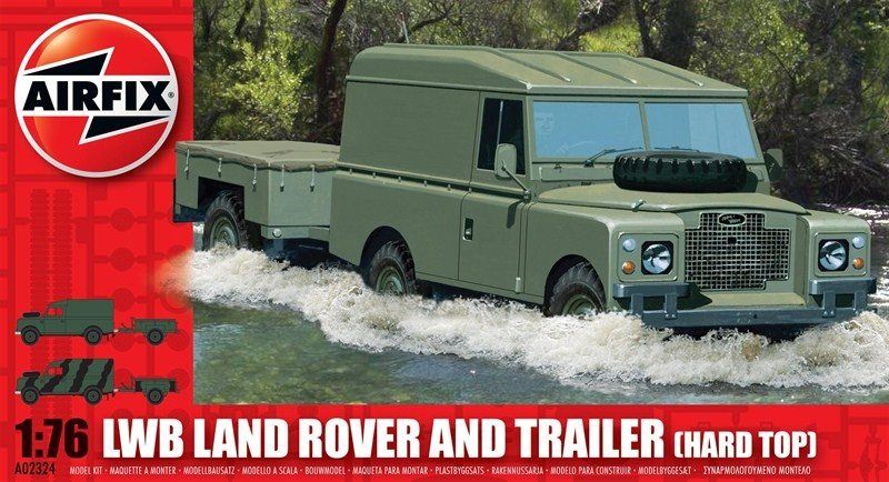 Airfix AF02324 - LWB Land Rover (hard top) &amp; trailer 1:76