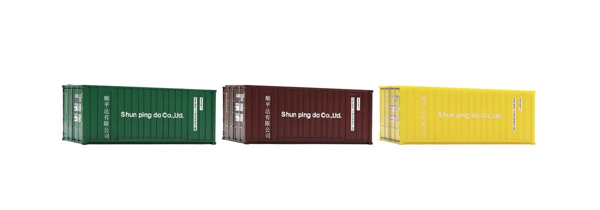 Roco 05217 - 3-tlg. Set 20ft. Container