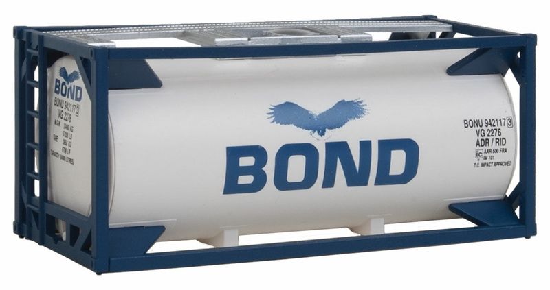 Walthers 531961 - 20&#39; Tankcontainer BOND H0