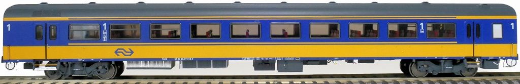 Exact-train 11100 - NS ICRm Garnitur 4 Reisezugwagen A( Neue farbe Gelb / Blau) H0