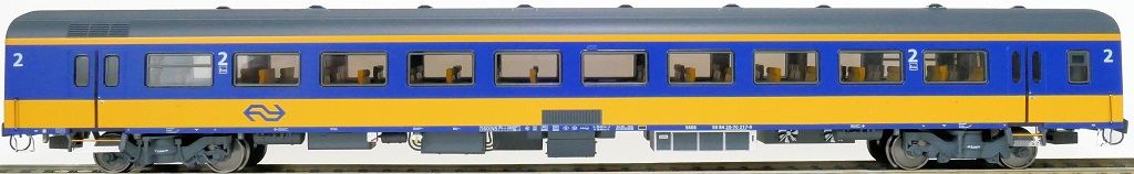 Exact-train 11101 - NS ICRm Garnitur 4 Reisezugwagen B( Neue farbe Gelb / Blau) H0