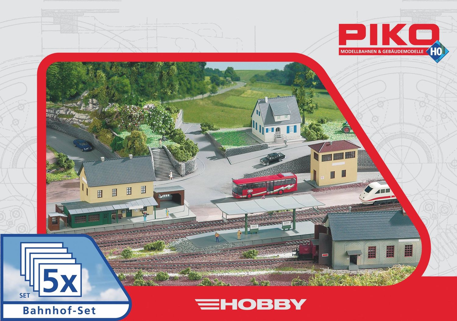 Piko 61923 - Bahnhofset H0