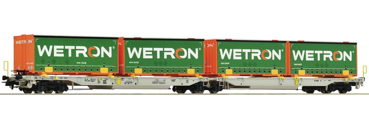 Roco 67401 - Doppeltaschen-Gelenkwagen, AAE