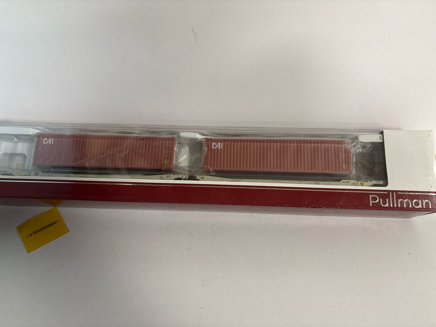Pullman 36540 - Taschenwagen Ladegut Container CAIU + CAIU NL-AAEC H0