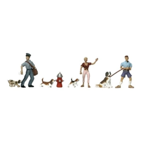 Woodland A1827 - Mensen met honden H0