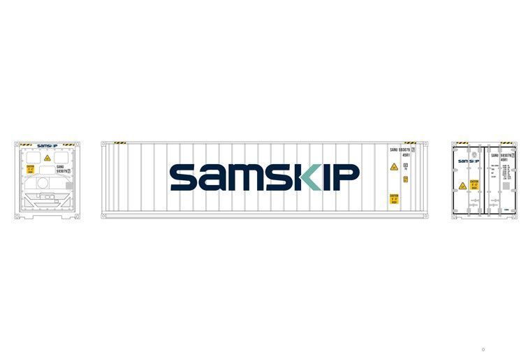 Herpa 960250 - 40 ft. Highcube Reefer container Samskip (NL) H0