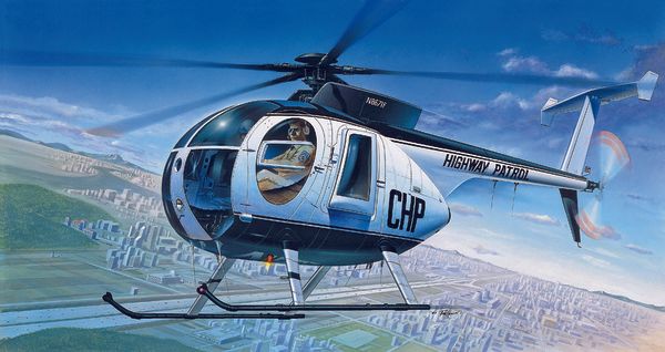 Academy 12249 - HUGHES 500D POLICE HELICOPTER 1:72