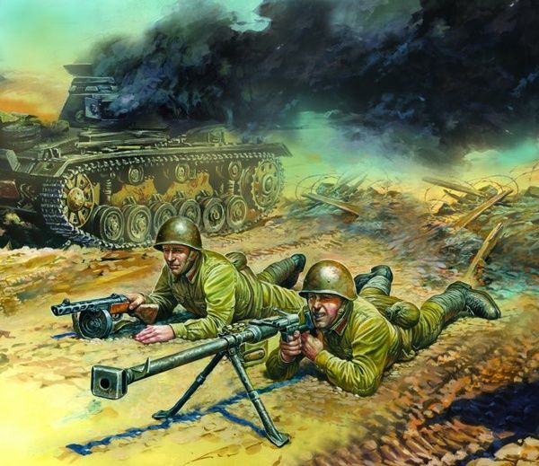 Zvezda 6135 - Soviet Anti-Tank team WWII 1:72