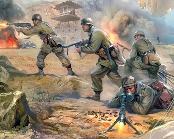 Zvezda 6136 - German Paratroops WWII 1:72