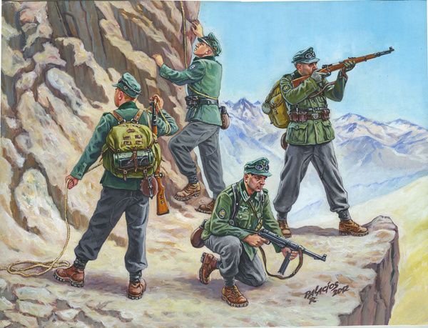 Zvezda 6154 - German Gebirgsjäger WWII 1:72
