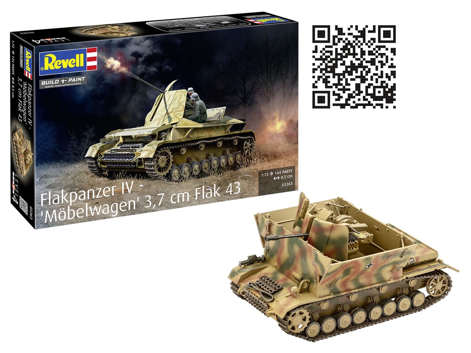 Revell 03363 - Flakpanzer IV - &quot;Möbelwagen&quot; 3,7 cm Flak 43 1:144