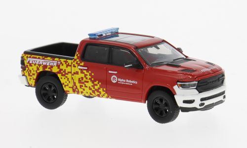 PCX 1:87 - Dodge RAM 1500, 2018, Feuerwehr Alpha Robotics,