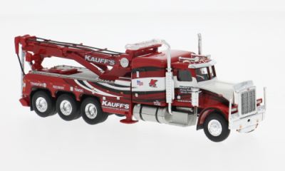 Brekina 1:87 - Peterbilt 359 Abschleppwagen, schwarz, 1973, Flames