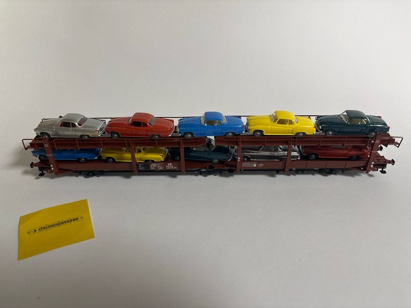 Roco 46999 - Autotransportwagen met 10 auto&#39;s  H0