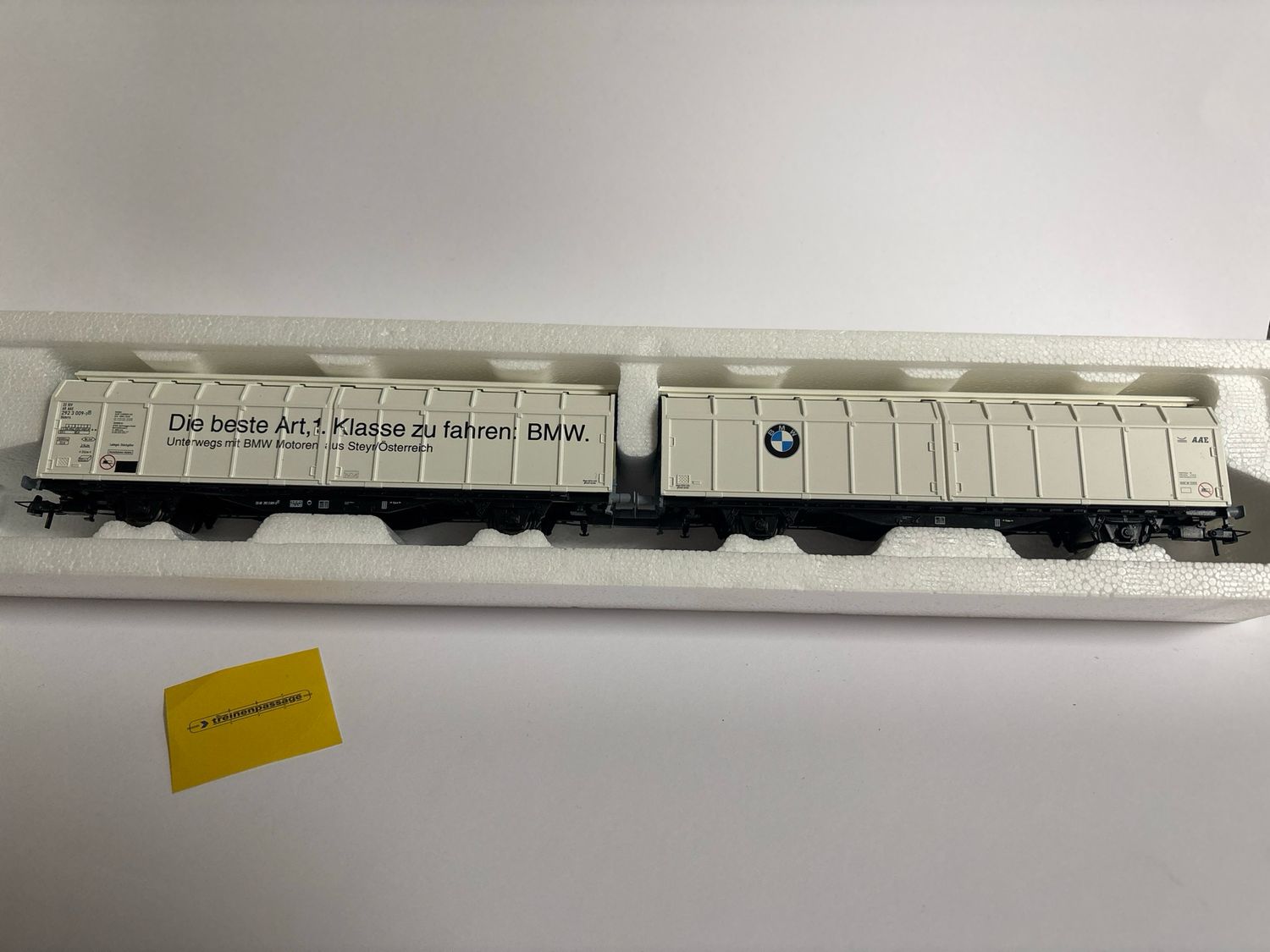 Roco 44161 - H0 Dubbele set met schuifwandwagens &#39;BMW&#39; H0