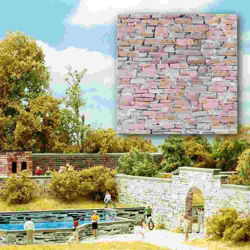 Busch 7423 - Decoratieve platen, zandsteen