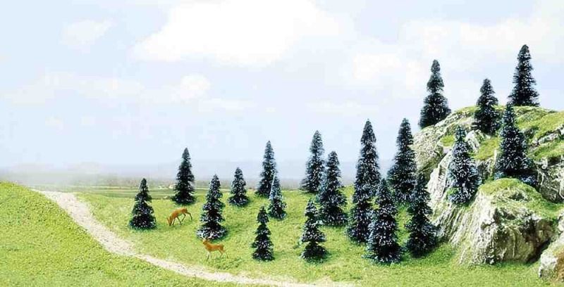 Busch 6498 - 20 Insteekbare dennenbomen H0