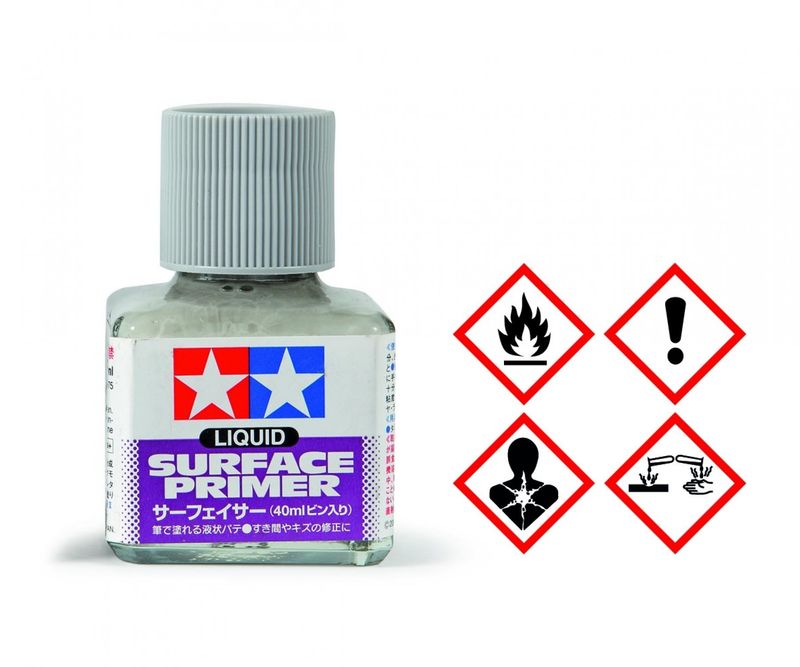Tamiya 87075 - Liquid Surface Primer Grey 40 ml