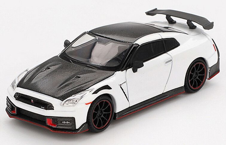 Mini GT  1:64 - Nissan GTR (35) Nismo &#39;24, wit (Brillant white pearl)
