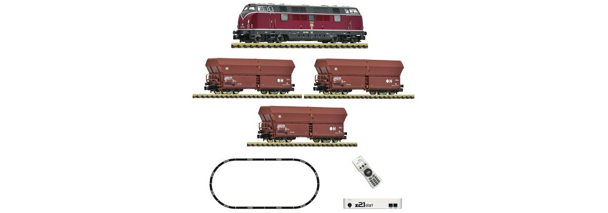 Fleischmann 5170003 - z21 start digitale set: Diesellocomotief DB serie 221 met goederentrein N