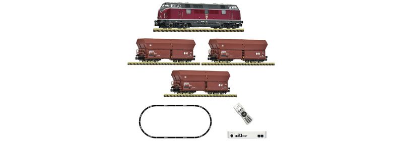 Fleischmann 5170003 - z21 start digitale set: Diesellocomotief DB serie 221 met goederentrein N