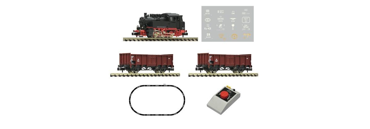 Fleischmann 5160002 - Analoge startset: Stoomlocomotief serie 80 met goederentrein