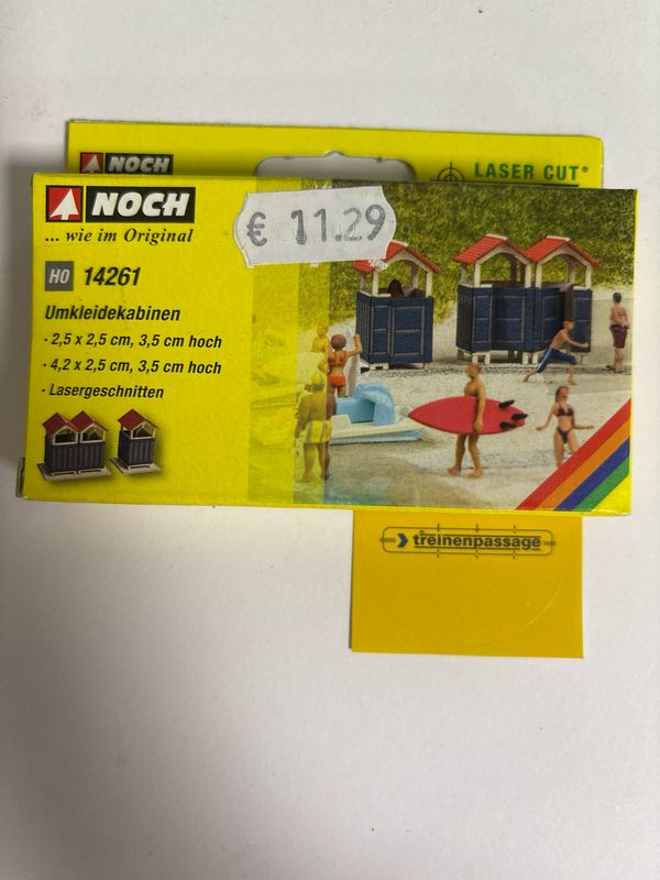 Noch 14261 - Kleedcabines H0
