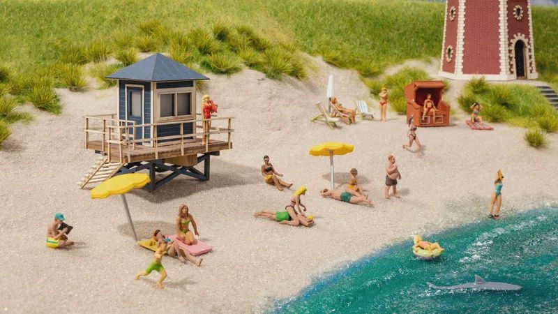 Noch 14265 - Reddingstoren met haaienvin H0