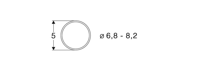 Roco 40067 - Haftringsatz Gleichstrom 6.8 - 8.2 mm