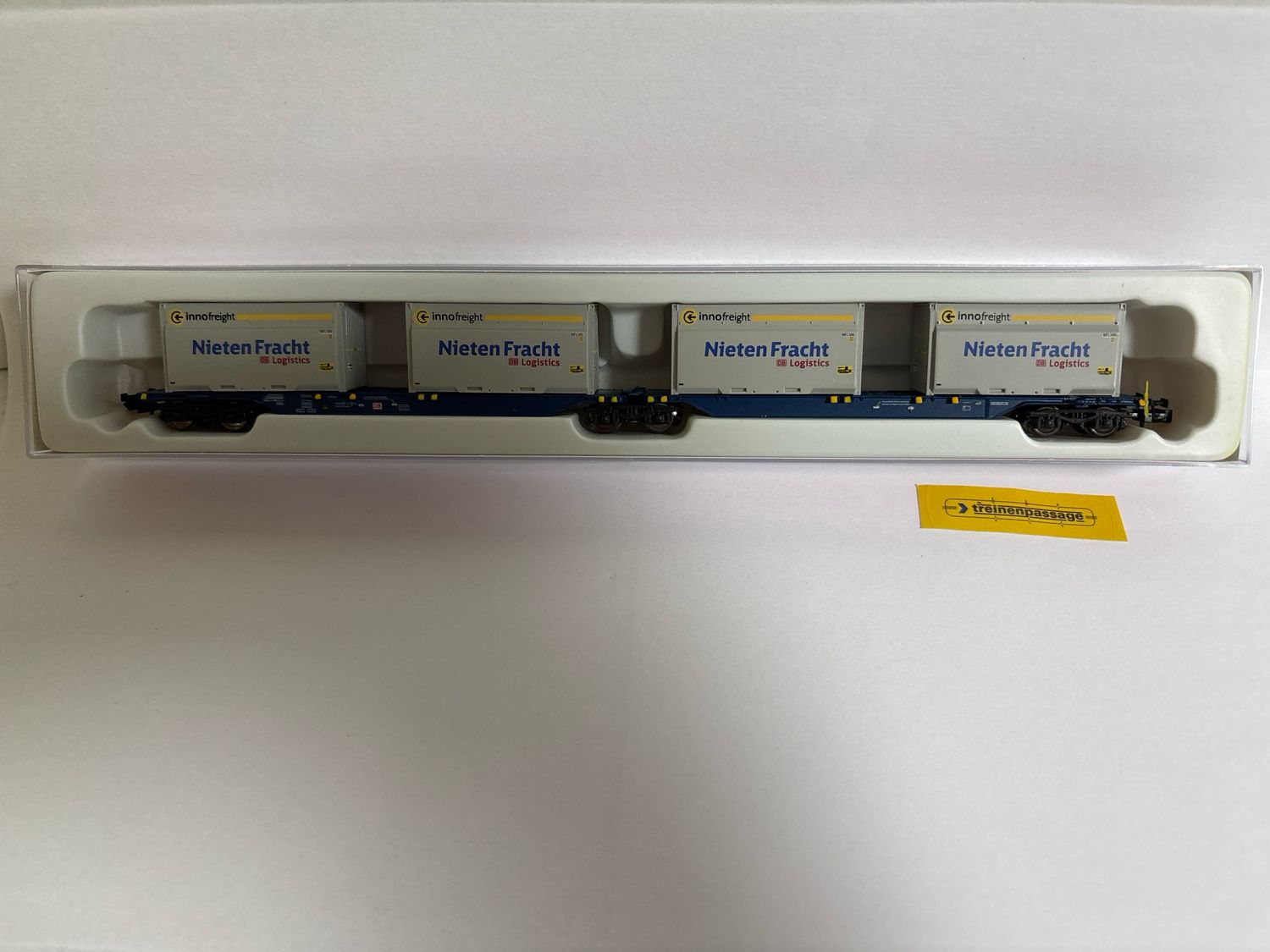 Hobbytrain H23718-10 - Containerwagon Sdggmrs 715 DB AG &quot;Nietenfracht&quot; N