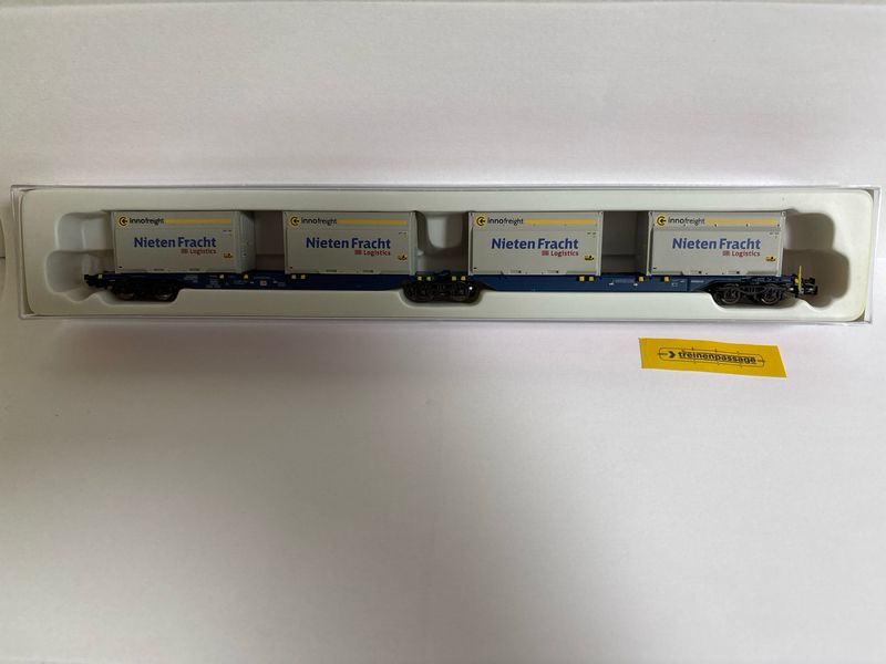 Hobbytrain H23718-10 - Containerwagon Sdggmrs 715 DB AG &quot;Nietenfracht&quot; N