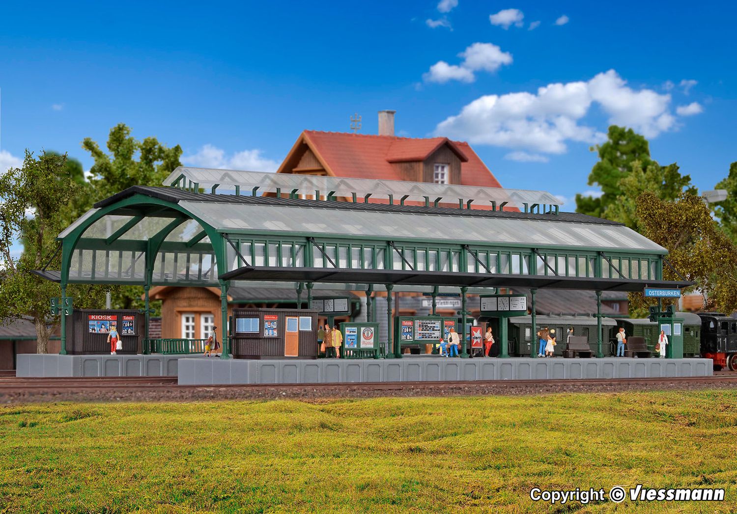 Kibri  37760 - Perronhal, groen N