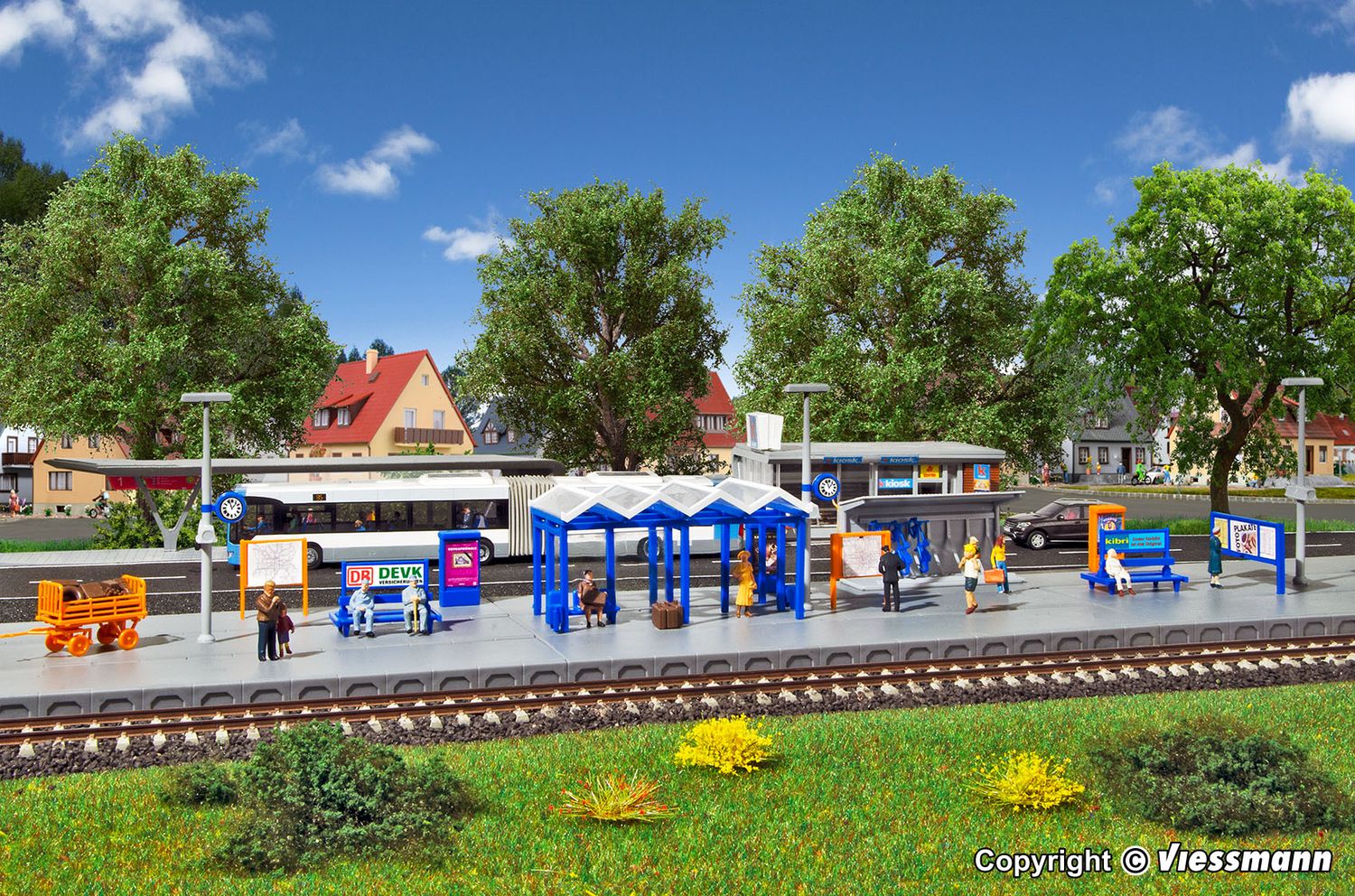 Kibri  38108 - Decoratieset rondom het station  H0