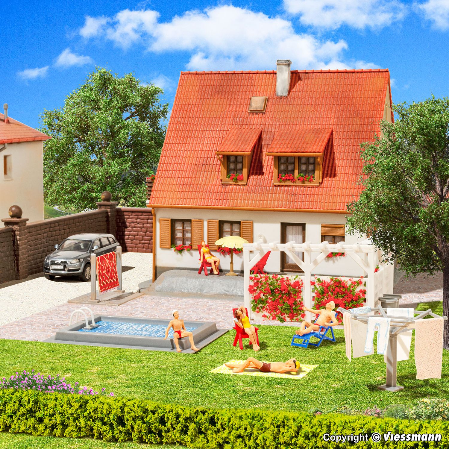 Kibri  38148 - Decoratieset, tuin en terras  H0