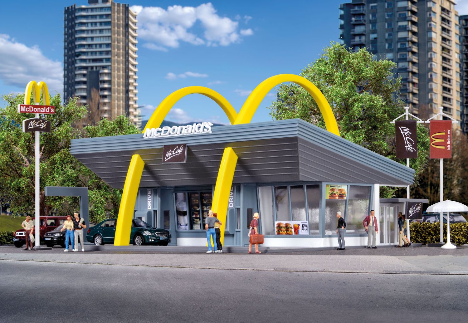 Kibri  43634 - McDonald&#39;s met McDrive H0