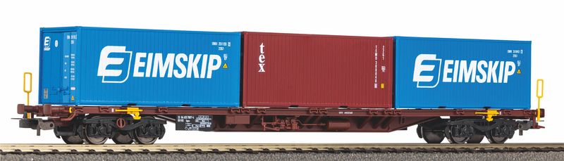 Piko 54687 - Containerwagon Sgnss, NS, VI met 3 containers  H0