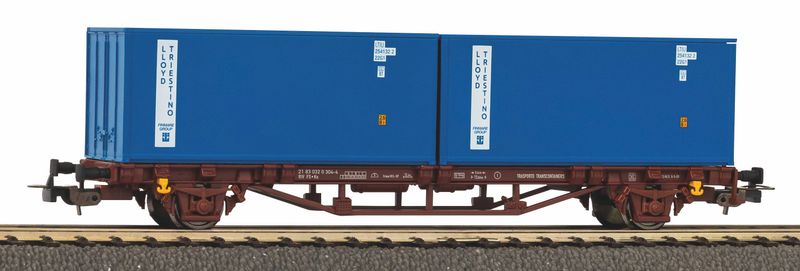 Piko 58755 - Containerwagon FS, IV, 2x20&#39; container IV H0